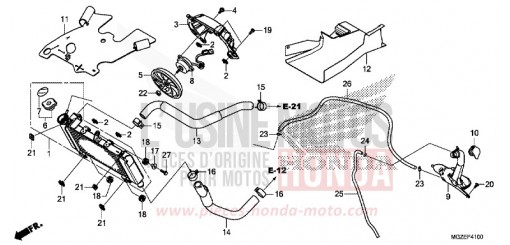 RADIATEUR CB500FAF de 2015